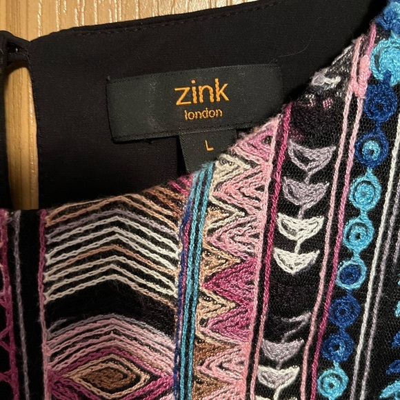 Zink London Embroidered Sleeveless A-line Dress - Picture 6 of 12